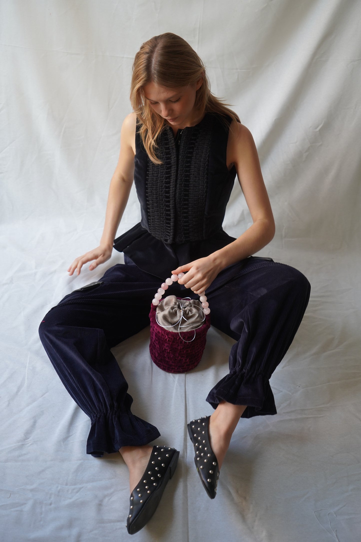 Benita Velvet Burgundy