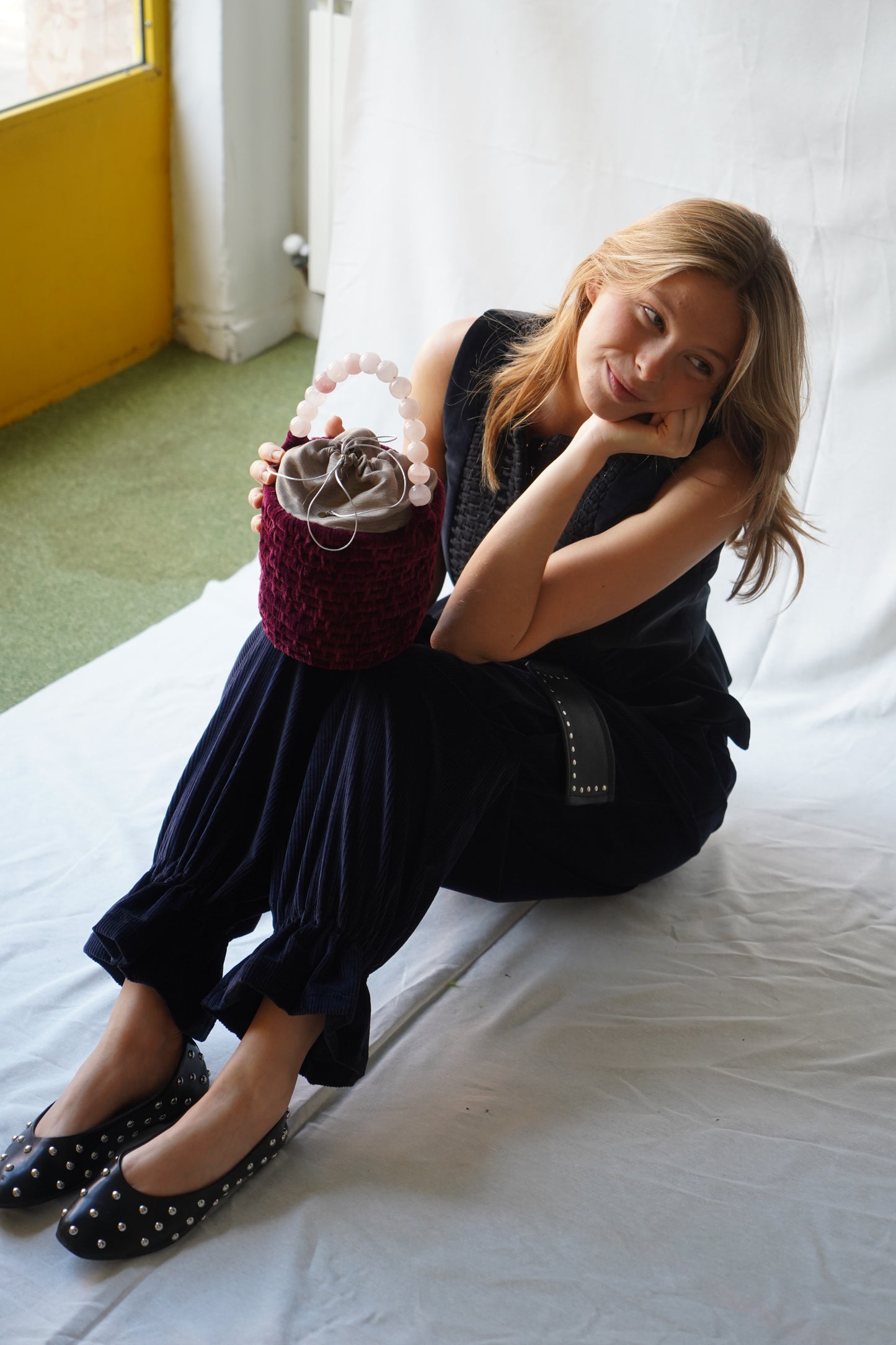 Benita Velvet Burgundy