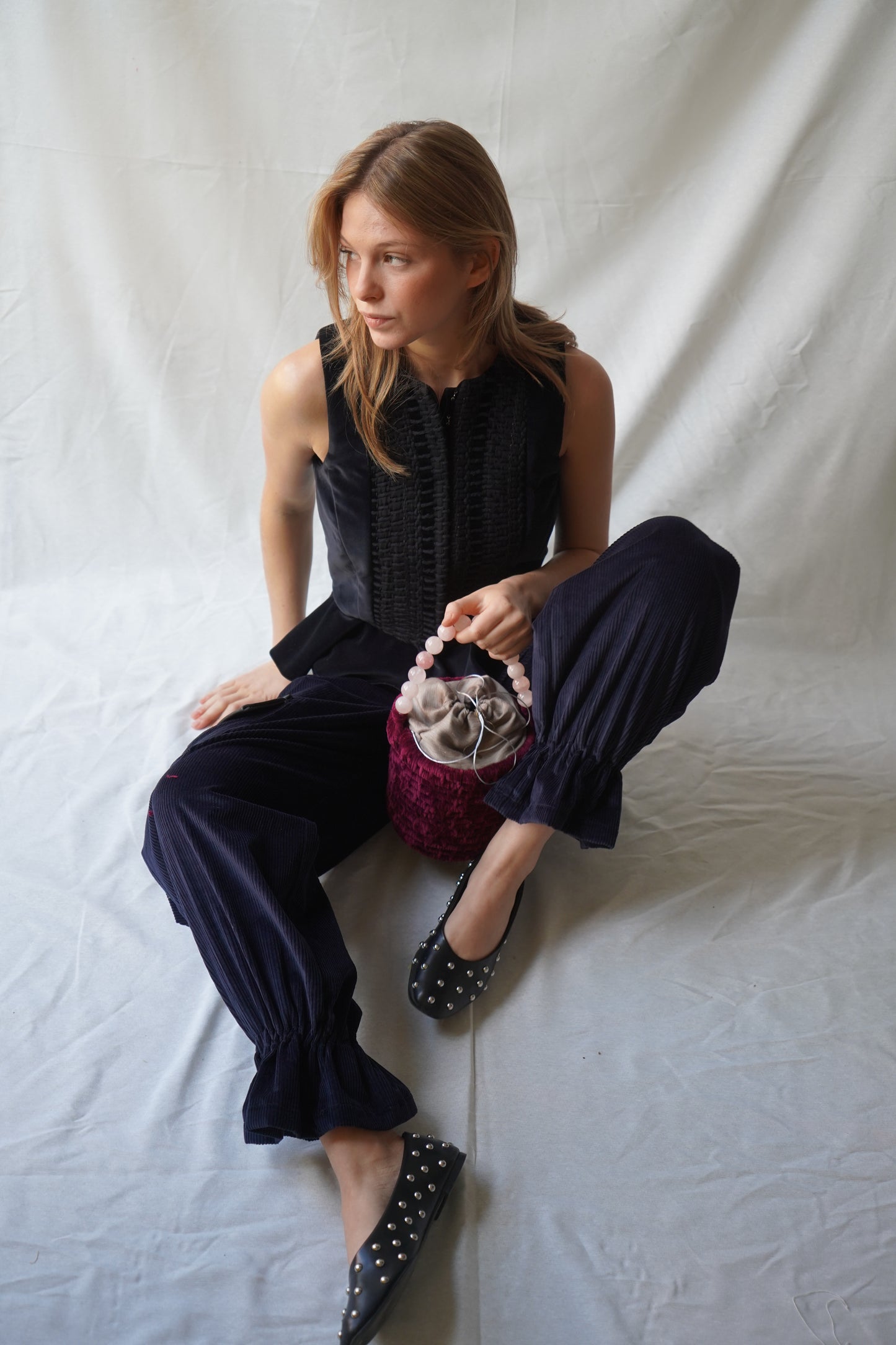 Benita Velvet Burgundy