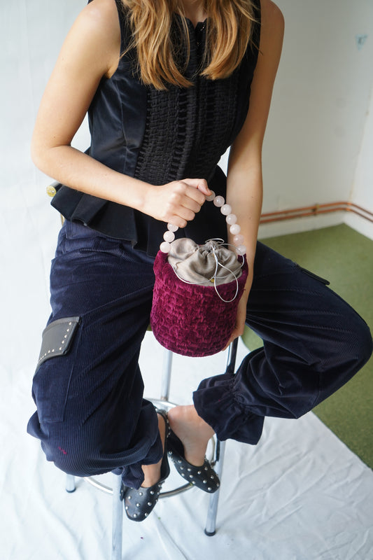 Benita Velvet Burgundy